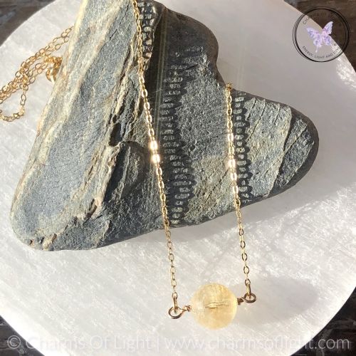 Citrine Gold Necklace